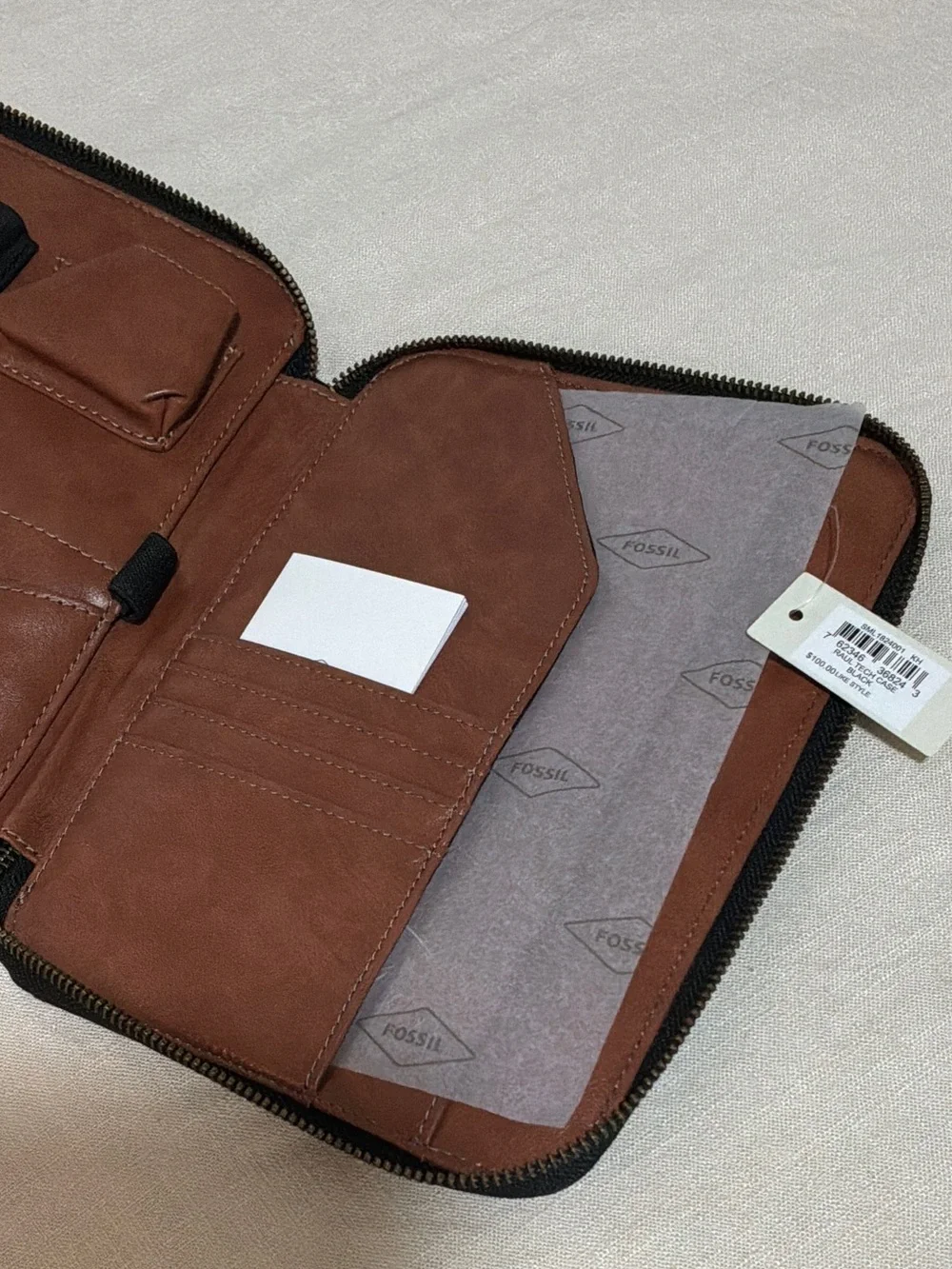 Fossil mini ipad Leather case and Organizer Wallet